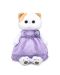 Плюшена играчка Budi Basa - Коте Ли-Ли, с лилава рокличка, 24 cm - 1t