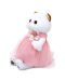 Плюшена играчка Budi Basa - Коте Ли-Ли, с рокличка и плетено цвете, 24 cm - 3t