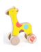 Дървена играчка за бутане Lucy&Leo - Жирафче - 1t
