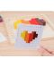 Логическа игра Smart Baby - Подреждане на дървени блокчета по шаблон - 3t