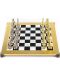 Луксозен шах Manopoulos - Ренесанс, черни полета, 36 x 36 cm - 1t