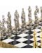 Луксозен шах Manopoulos - Ренесанс, черни полета, 36 x 36 cm - 5t
