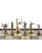 Луксозен ръчно изработен шах Manopoulos - Древногръцка митология, 34 х 34 cm - 3t