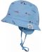 Лятна шапка с периферия Maximo - Риби, синя, UPF50+, размер 39, 2-3 м - 1t