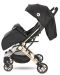 Лятна количка с покривало Lorelli - Fiorano, Black - 3t