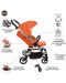 Лятна детска количка Zizito - Bianchi, оранжева - 4t