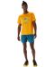 Мъжка тениска Asics - Fujitrail Logo SS Top, жълта - 2t