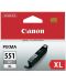 Мастилница Canon - CLI-551XL GY, за PIXMA IP 7250, Grey - 1t