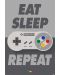 Макси плакат Pyramid - Nintendo (Eat Sleep SNES Repeat) - 1t