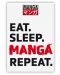 Магнит The Good Gift Humor: Adult - Eat, Sleep, Manga, Repeat - 1t