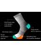 Мъжки чорапи Pirin Hill - Ethno, размер 43-46, черни - 2t