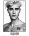 Макси плакат Pyramid - Justin Bieber (Bieber Black and White) - 1t