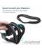 Маска за лице Kiwi Design - Facial Interface Mask, Oculus Quest 2, черна - 5t