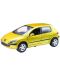 Метална количка Newray - Peugeot 307, жълта, 1:32 - 1t