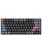 Механична клавиатура Keychron - K2 PRO HS, Brown, RGB, черна - 1t