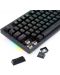 Механична клавиатура Redragon - K598KNS, безжична, Brown, RGB, черна - 5t