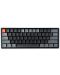 Механична клавиатура Keychron - K12 H-S, White LED, Gateron Red, сива - 1t