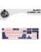 Механична клавиатура Ducky - One 3 Fuji, MX Black, розова/синя - 9t