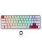 Механична клавиатура Spartan Gear - Pegasus 2, безжична, Red, RGB, бяла - 2t