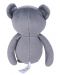 Мека играчка за гушкане Bali Bazoo - Teddy Bear, 20 cm, тъмносива - 3t