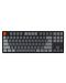 Механична клавиатура Keychron - K8, TKL Aluminum, Clicky, RGB, черна - 1t