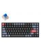 Механична клавиатура Keychron - K2 Pro, H-S, Blue, White LED, черна - 1t