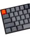 Механична клавиатура Keychron - K12 H-S, White LED, Gateron Blue, сива - 4t