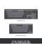 Механична клавиатура Logitech - MX Mechanical Mini, безжична, сива - 10t