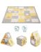 Меко килимче за игра KinderKraft - Luno Shapes,  жълто - 7t