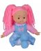 Мека кукла Simba Toys - Flower Dolly, с розова коса и синя рокля - 1t