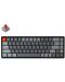 Механична клавиатура Keychron - K6 Alum, Gateron Red, RGB, черна - 1t