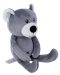 Мека играчка за гушкане Bali Bazoo - Teddy Bear, 20 cm, тъмносива - 2t
