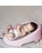 Мека силиконова подложка за къпане BabyJem - Розова - 3t