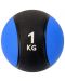 Медицинска топка Maxima -  1 kg, гумена, синя - 1t