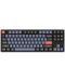 Механична клавиатура Keychron - K8 Pro, H-S, Clicky, RGB, черна - 1t