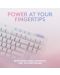 Механична клавиатура Logitech - G713, Tactile RGB, US, Off White - 7t
