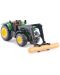 Метална играчка Siku - Трактор с щипки John Deere, зелен - 3t