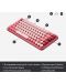 Механична клавиатура Logitech - POP Keys, безжична, Brown, розова - 6t