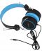 Слушалки Microlab - K300, черни/сини - 2t