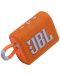 Портативна колонка JBL - Go 3, водоустойчива, оранжева - 1t
