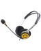 Слушалки с микрофон Microlab - K250, черни/жълти - 2t