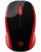 Мишка HP - 200 Emprs, оптична, безжична, червена/черна - 1t