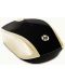 Мишка HP - 200 Silk Gold, оптична, безжична, черна/златиста - 2t