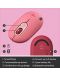 Мишка Logitech - POP, оптична, безжична, розова - 6t