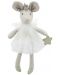 Парцалена кукла The Puppet Company - Танцуваща мишчица, в бяла дрешка, 38 cm - 1t