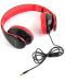 Слушалки с микрофон Microlab - K360, черни/червени - 4t