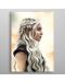 Метален постер Displate - MovieTV: Game of Thrones, Mother of dragons - 3t
