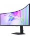 Монитор Samsung - ViewFinity S9 49C950, 49'', DQHD, 120Hz, 4ms, VA, USB hub, черен - 2t