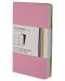 Комплект джобни тефтери Moleskine Volant Notebook – Розов, линирани листа - 1t