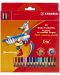 Моливи Stabilo Swano Trio – Макси, 18 цвята, с острилка - 1t